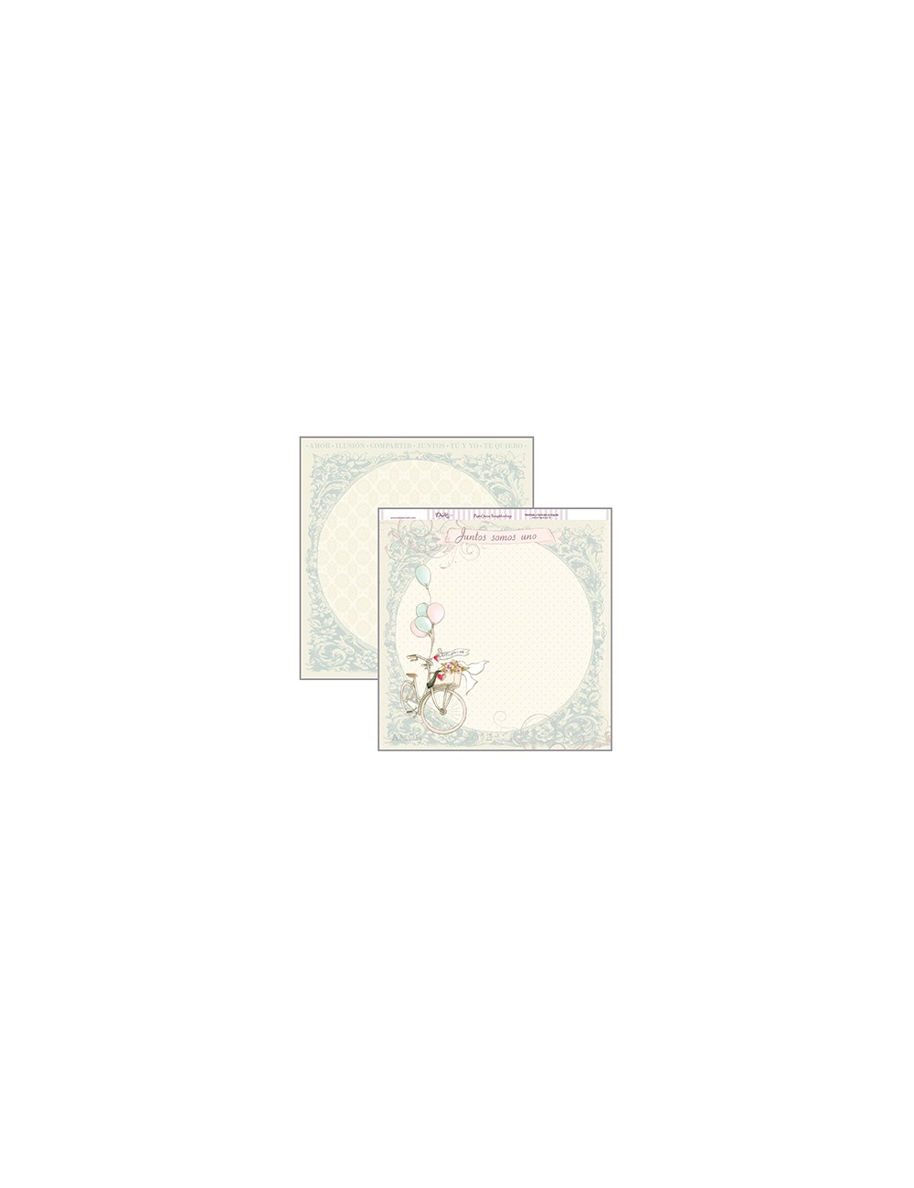 papel scrapbooking dayka "bici"
