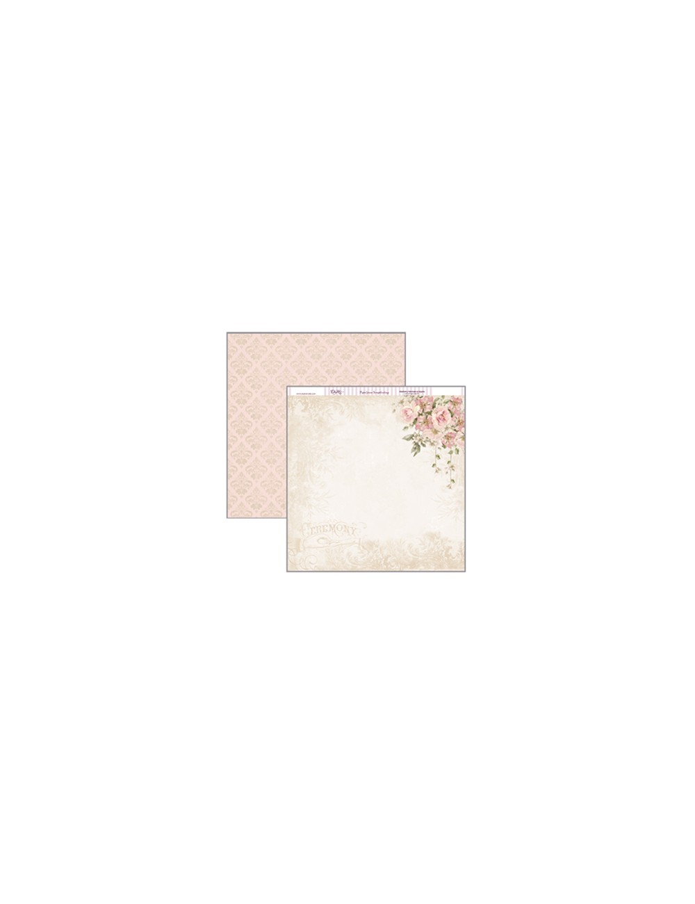 papel scrapbooking dayka "compromiso flores"