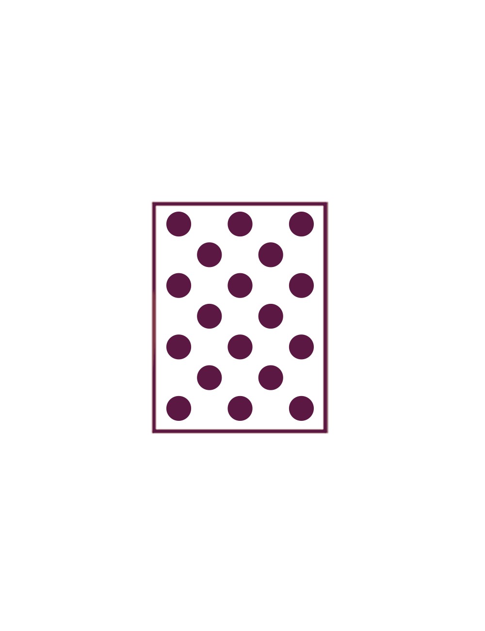 Plantilla de estarcido para decorar "puntos"