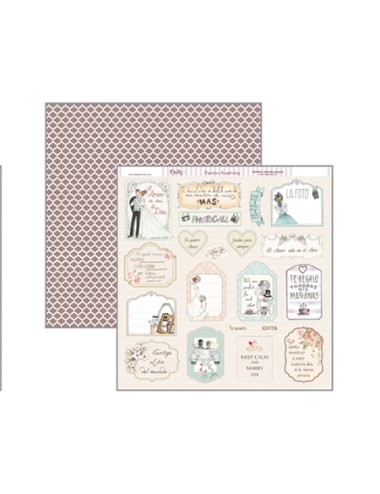 papel scrapbooking dayka "etiquetas"