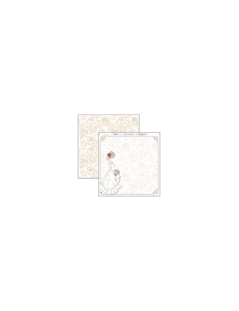 papel scrapbooking dayka "novia"