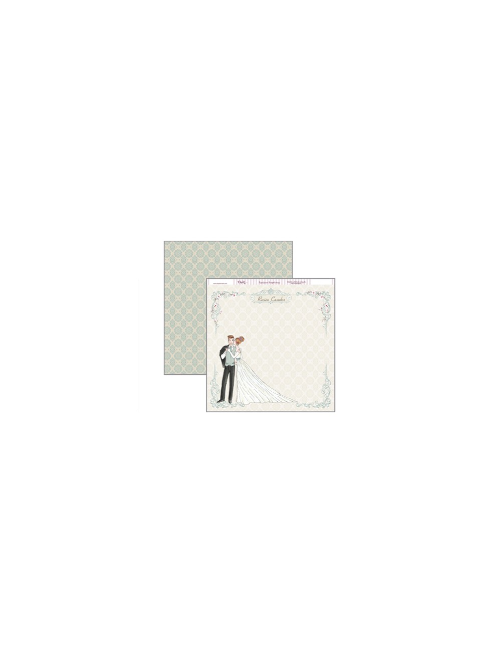 papel scrapbooking dayka "novios"