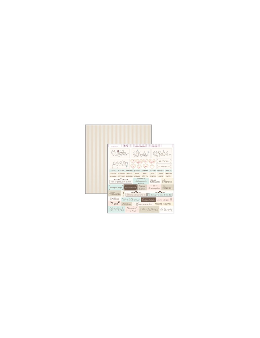 papel scrapbooking dayka "textos"