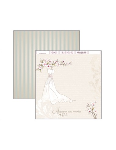 papel scrapbooking dayka "vestido de novia"
