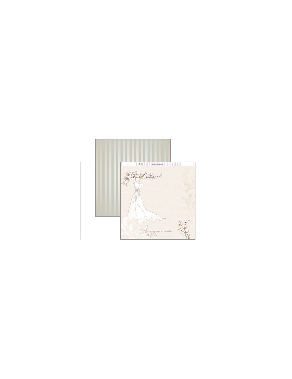 papel scrapbooking dayka "vestido de novia"