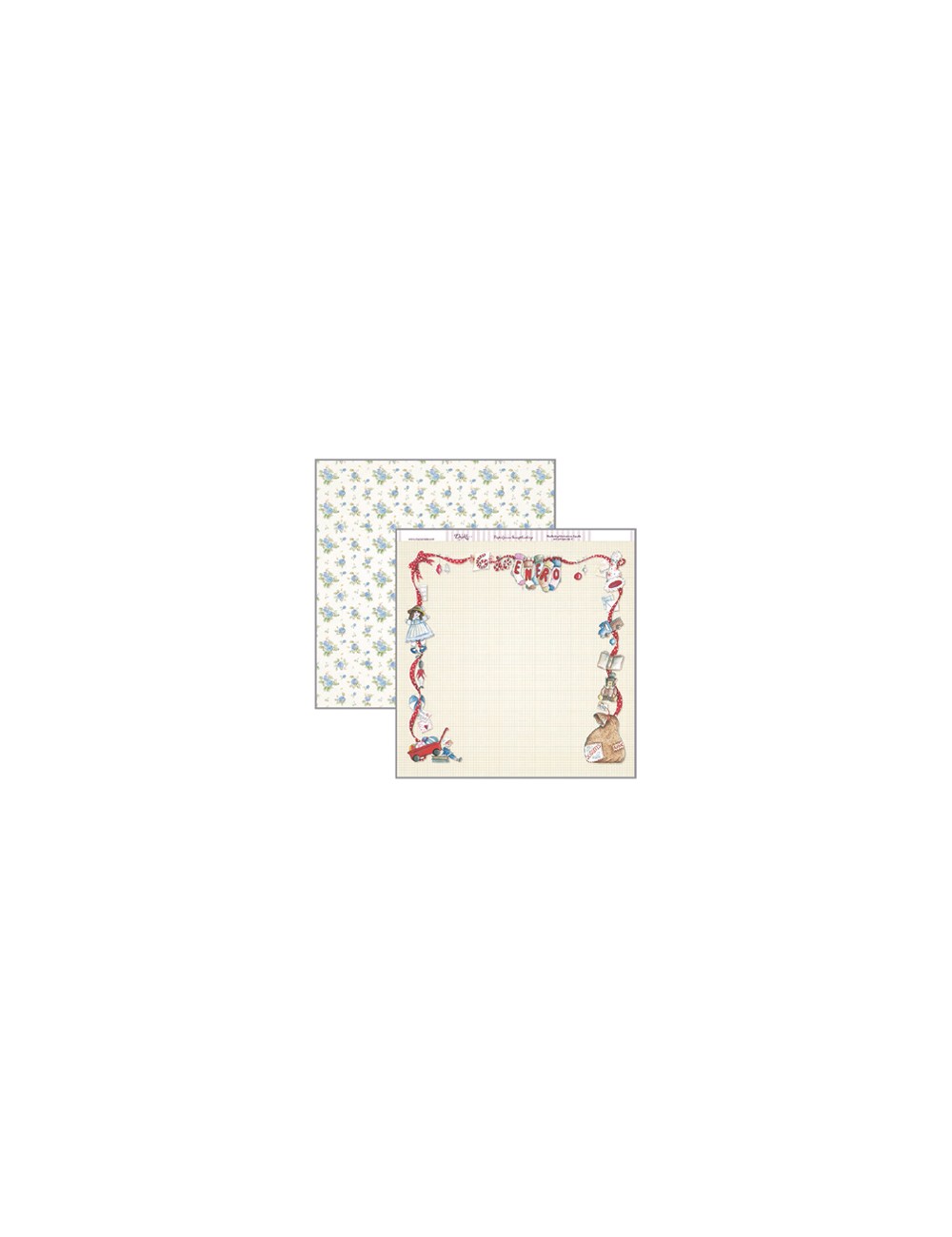 papel scrapbooking Navidad 6 de enero