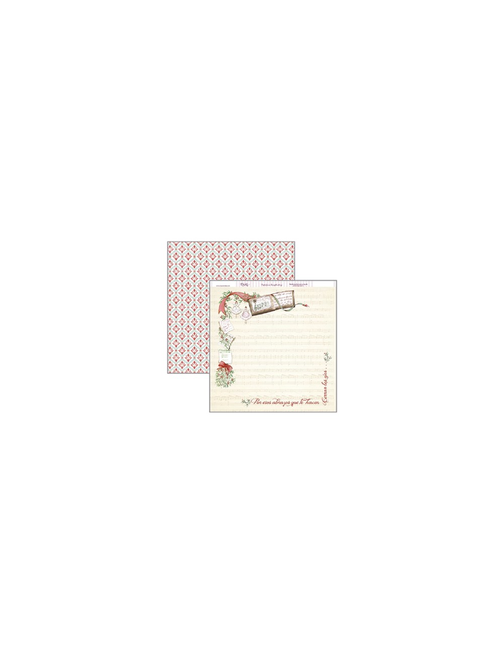 papel scrapbooking Navidad libro y algelitas