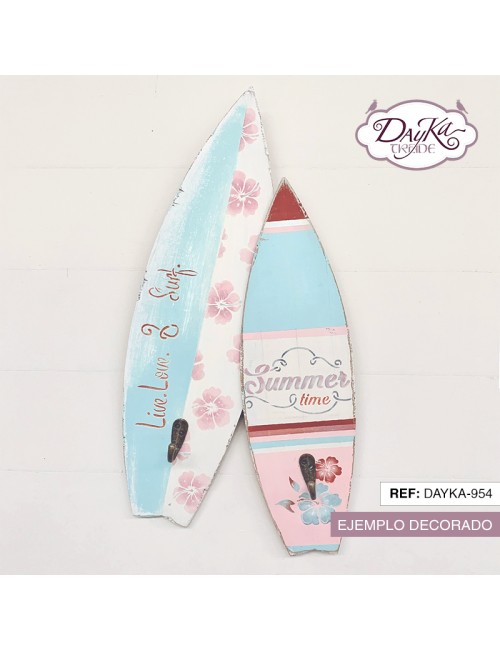 perchero 2 tablas de surf con ganchos