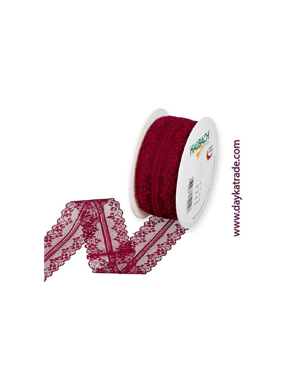 Puntilla flores roja