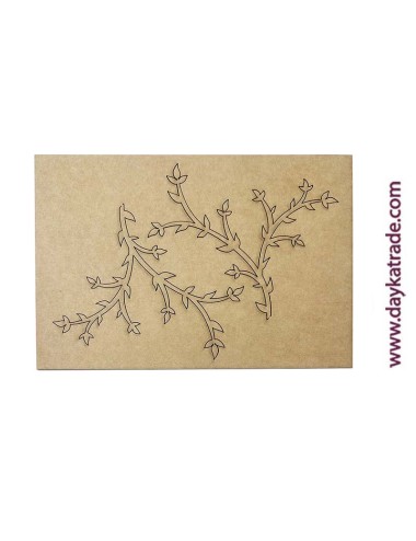 ramas decorativas de cartón craft