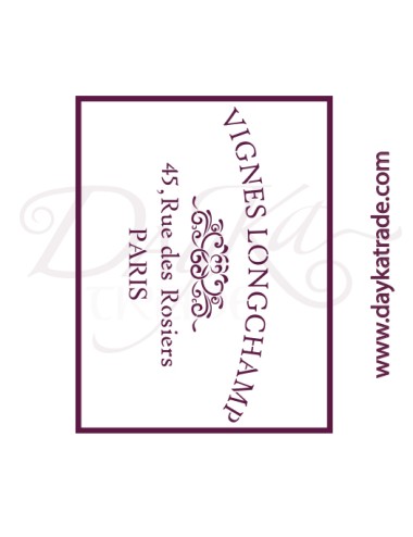 Plantillas de estarcido A4 dayka  "vignes longchamp"