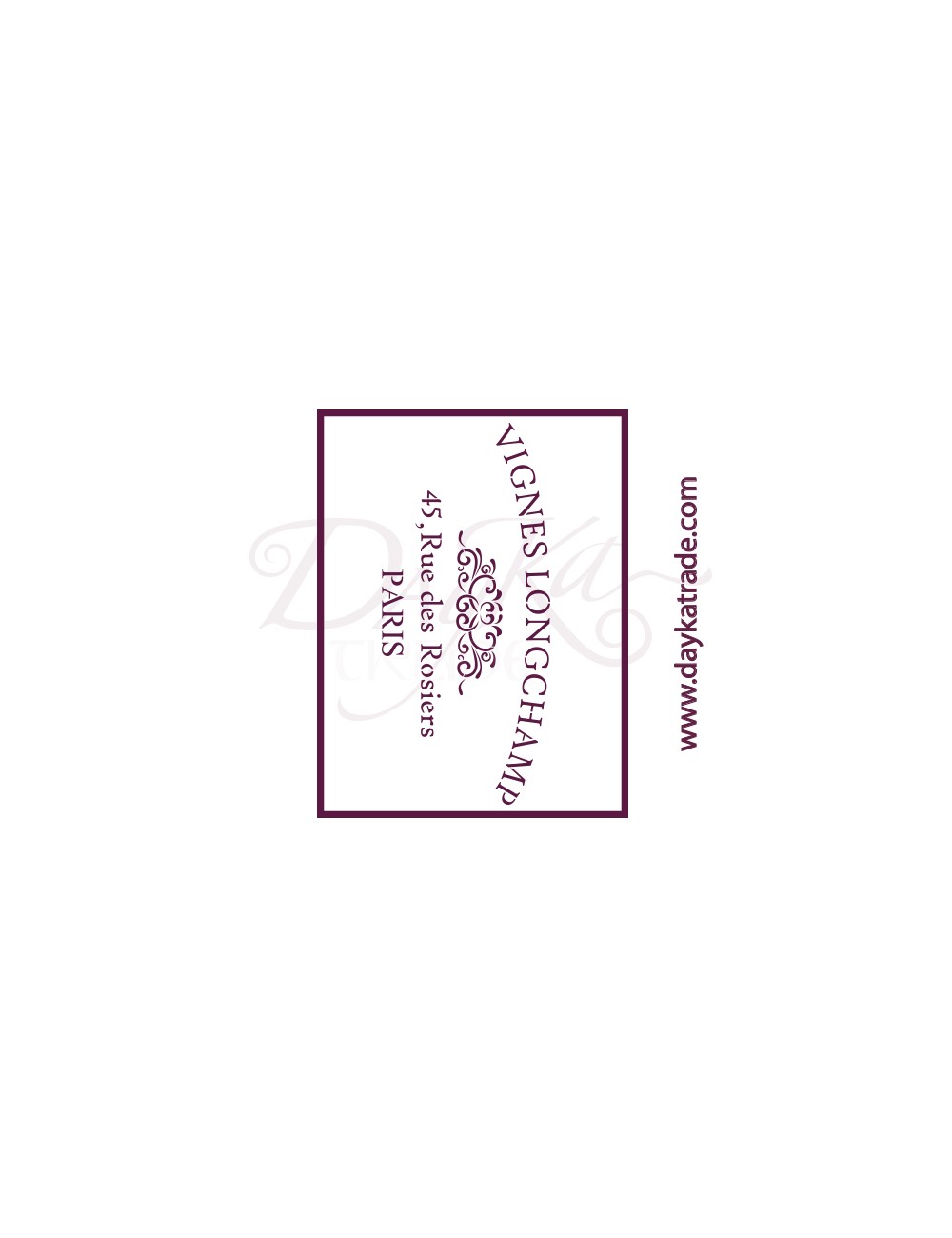 Plantillas de estarcido A4 dayka  "vignes longchamp"