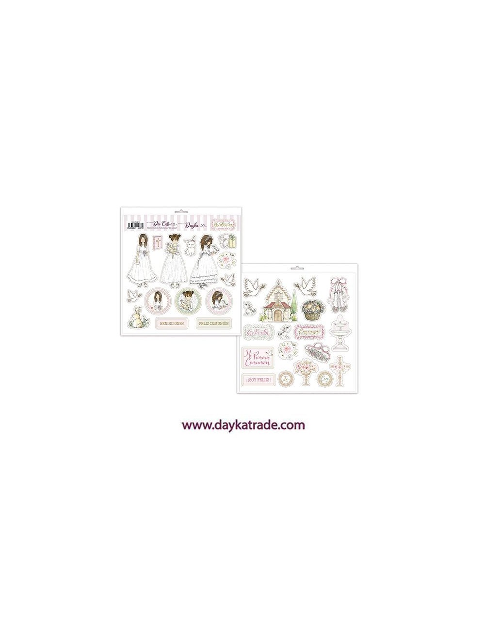 recortables die cuts Comunión niña colección Bendiciones