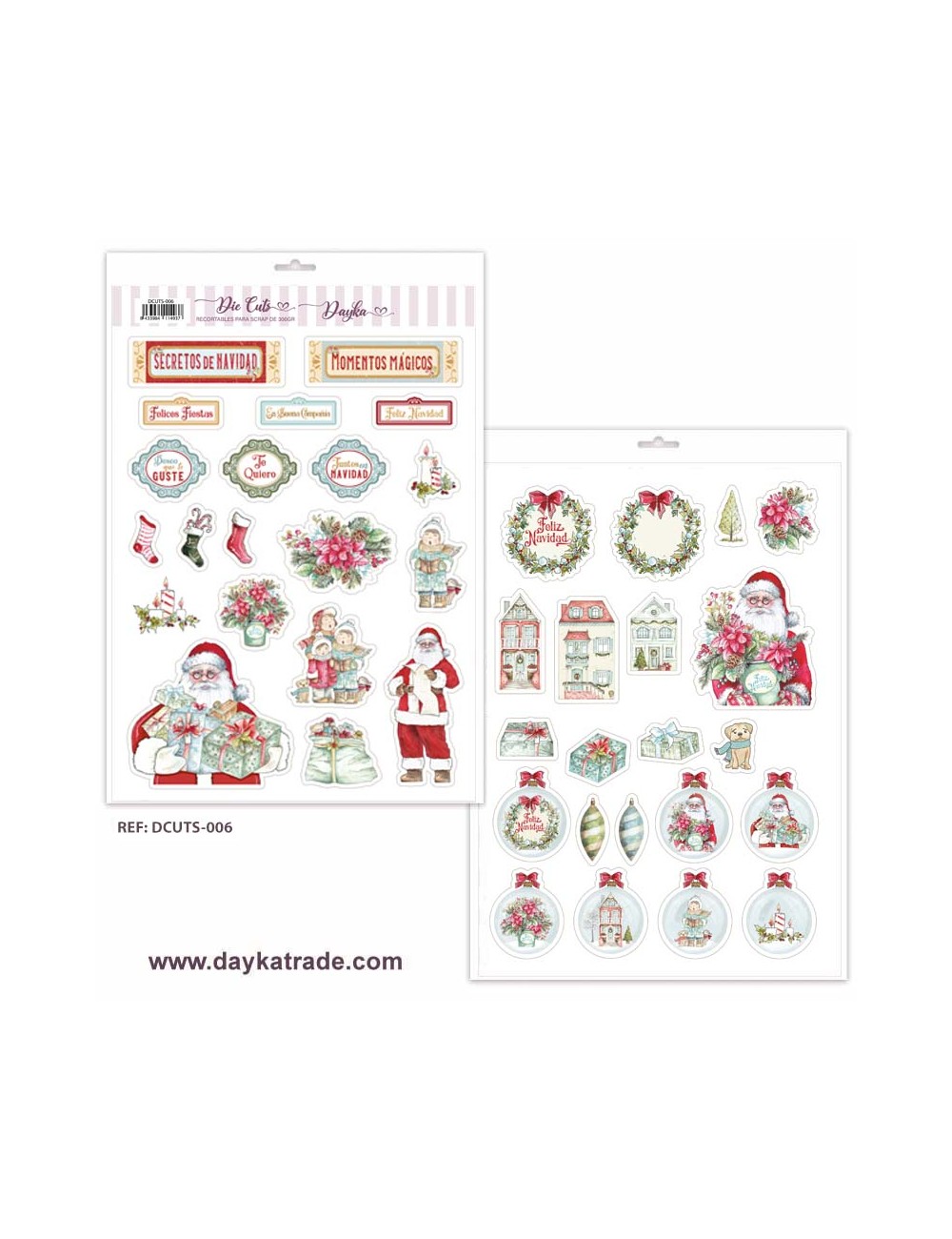 recortables die cuts Secretos de Navidad