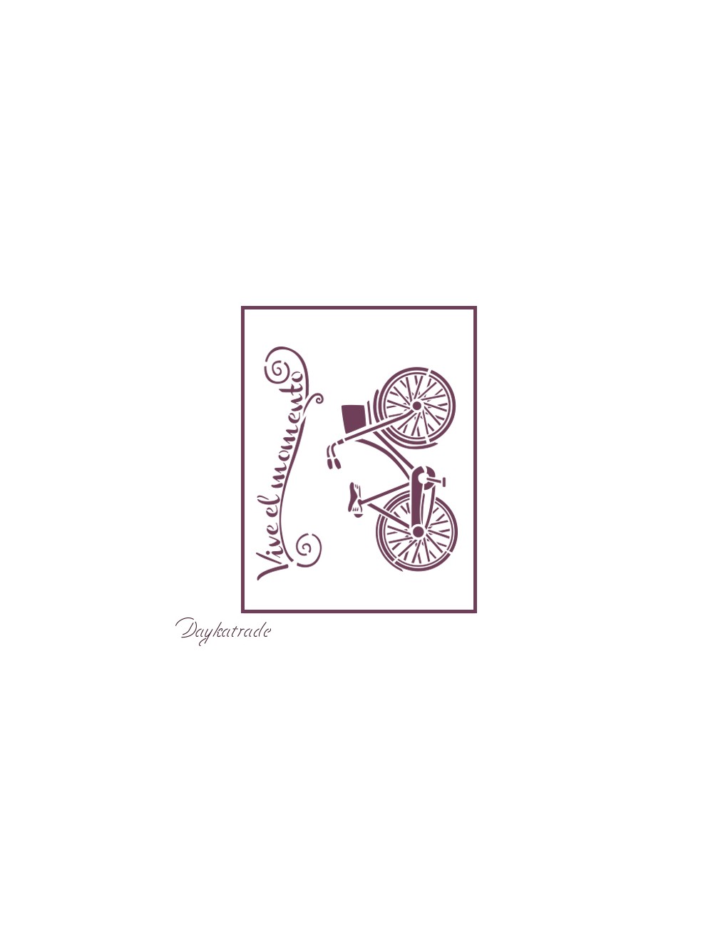 Plantillas de estarcido A4 dayka " bicicleta"