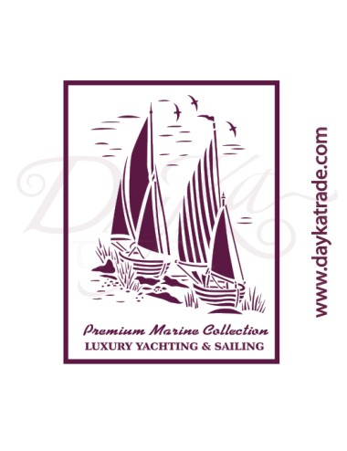 Plantillas de estarcido A4 dayka "barcos de vela"