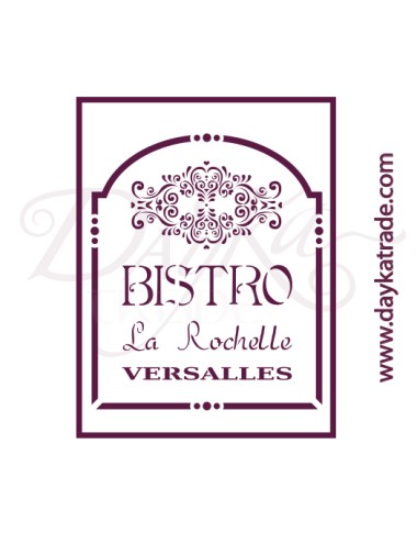 Plantillas de estarcido A4 dayka "bistro"