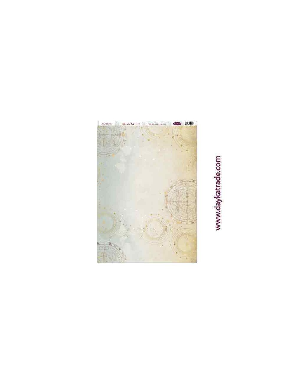 rueda del horóscopo - tela para scrap y cartonaje? 32×70 cm - "Escrito en las estrellas"