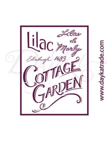 Plantillas de estarcido A4 dayka "cottage garden"