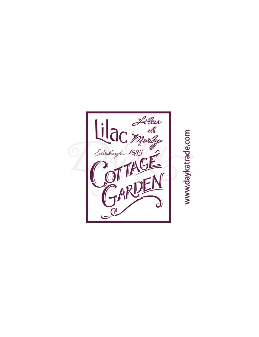 Plantillas de estarcido A4 dayka "cottage garden"