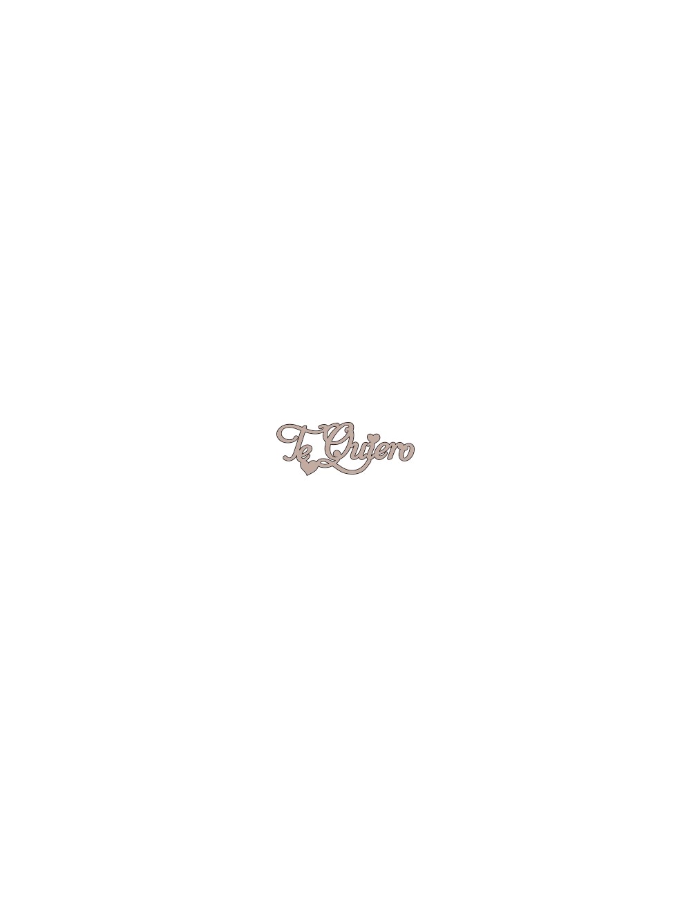 set 2 letras "te quiero"