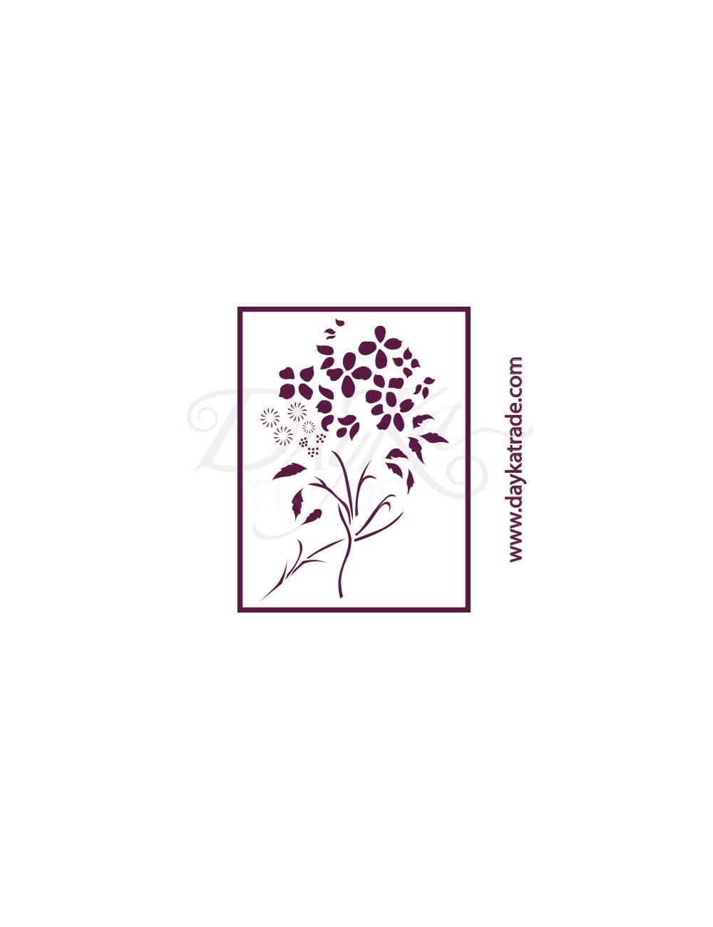 Plantillas de estarcido A4 dayka "flor" art stencil