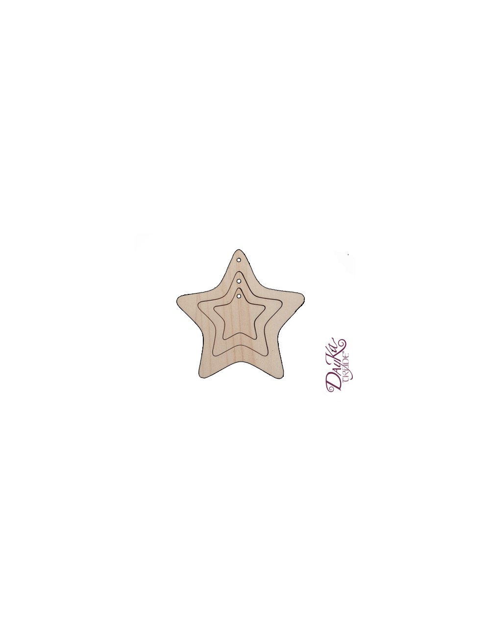 set 3 estrellas concentricasa