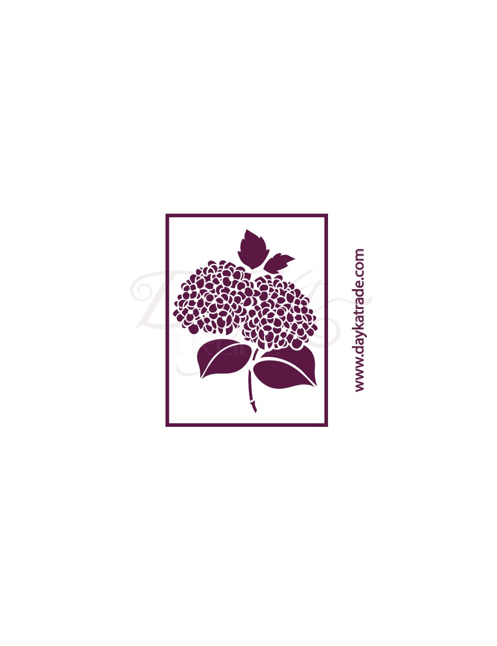 Plantillas de estarcido A4 dayka "flores hortensia"