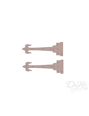 set bisagras flechas