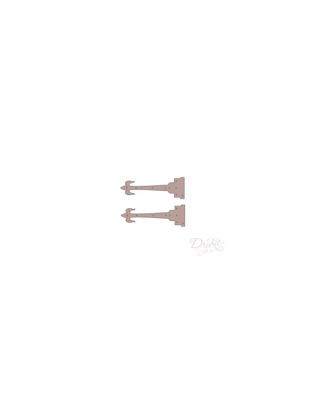 set bisagras flechas