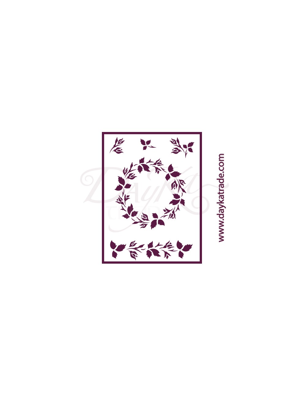 Plantillas de estarcido A4 dayka "flores"