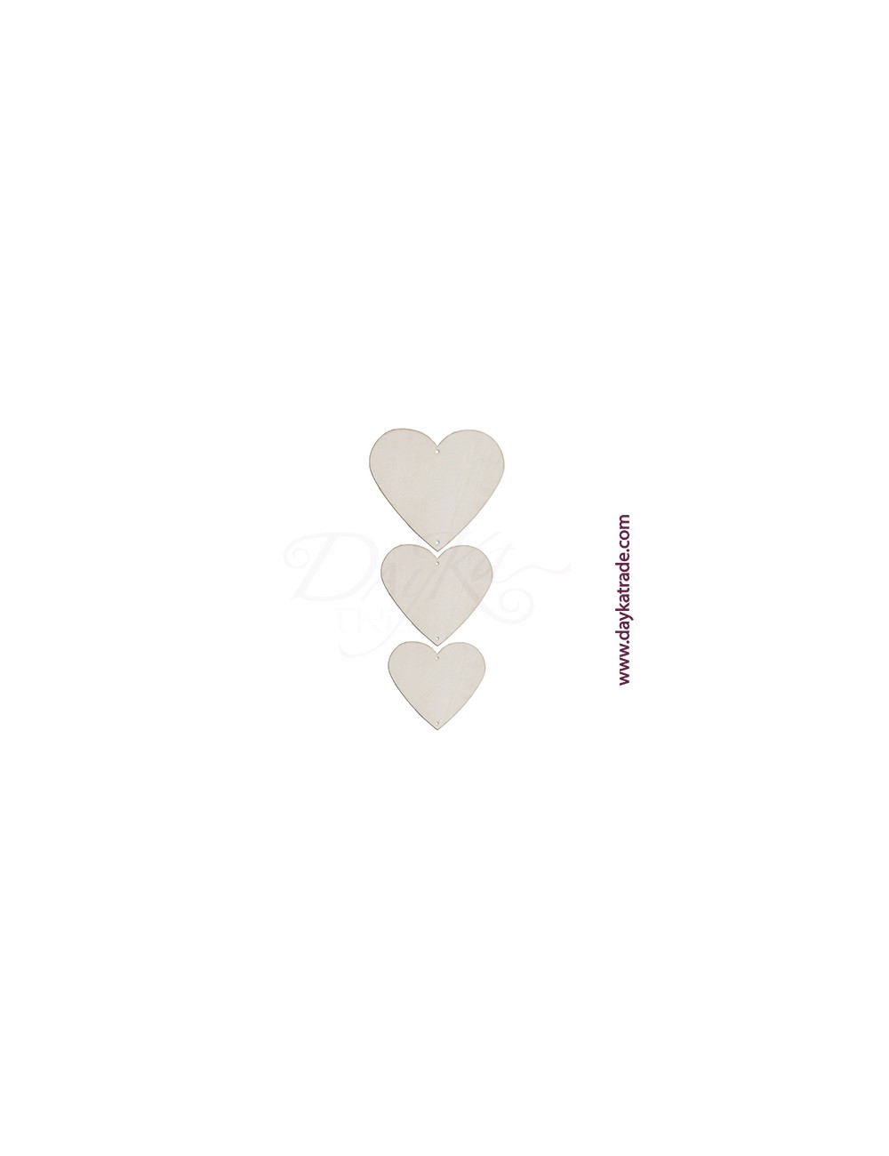 set corazónes agujeros