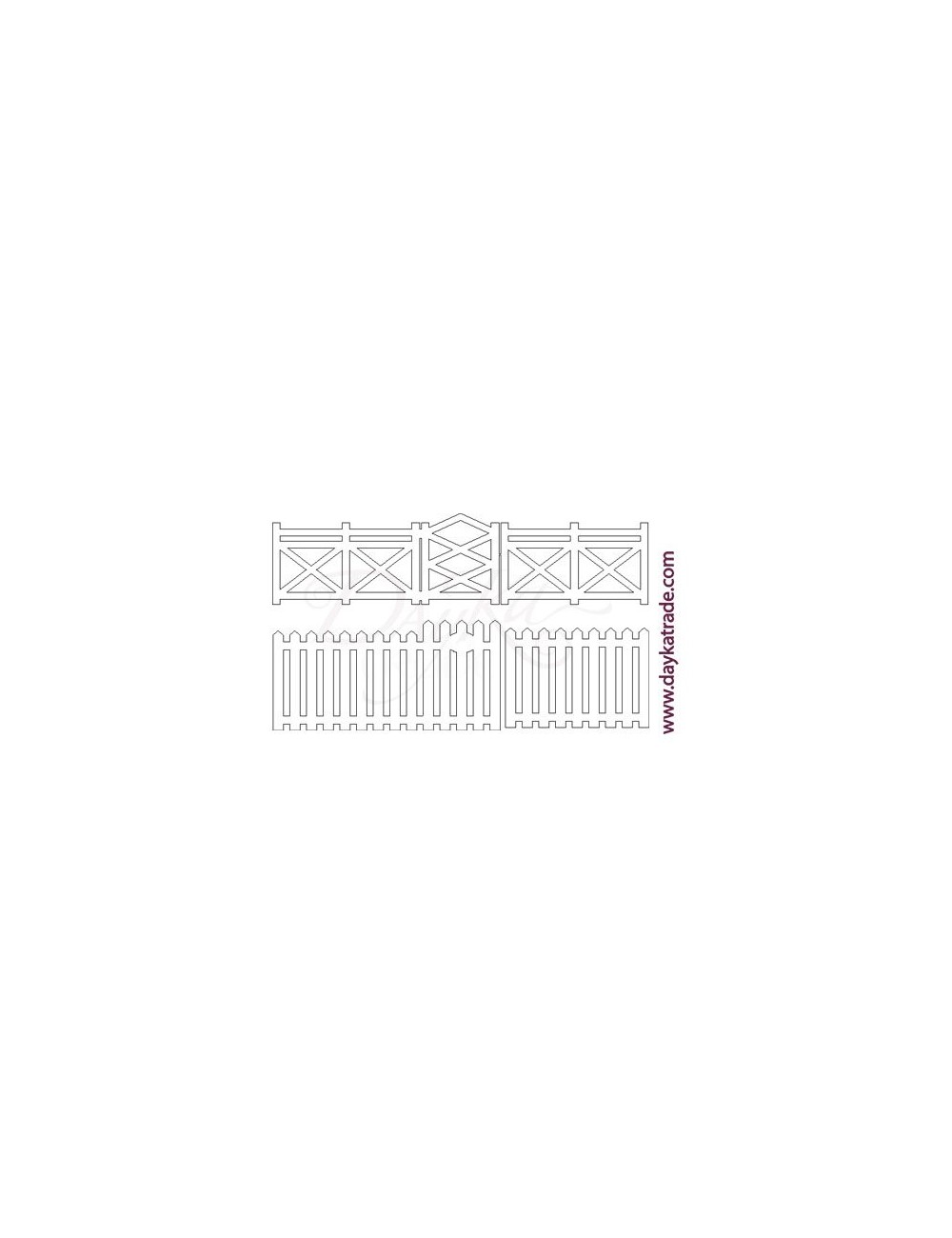 set de 2 vallas de cartón blanco