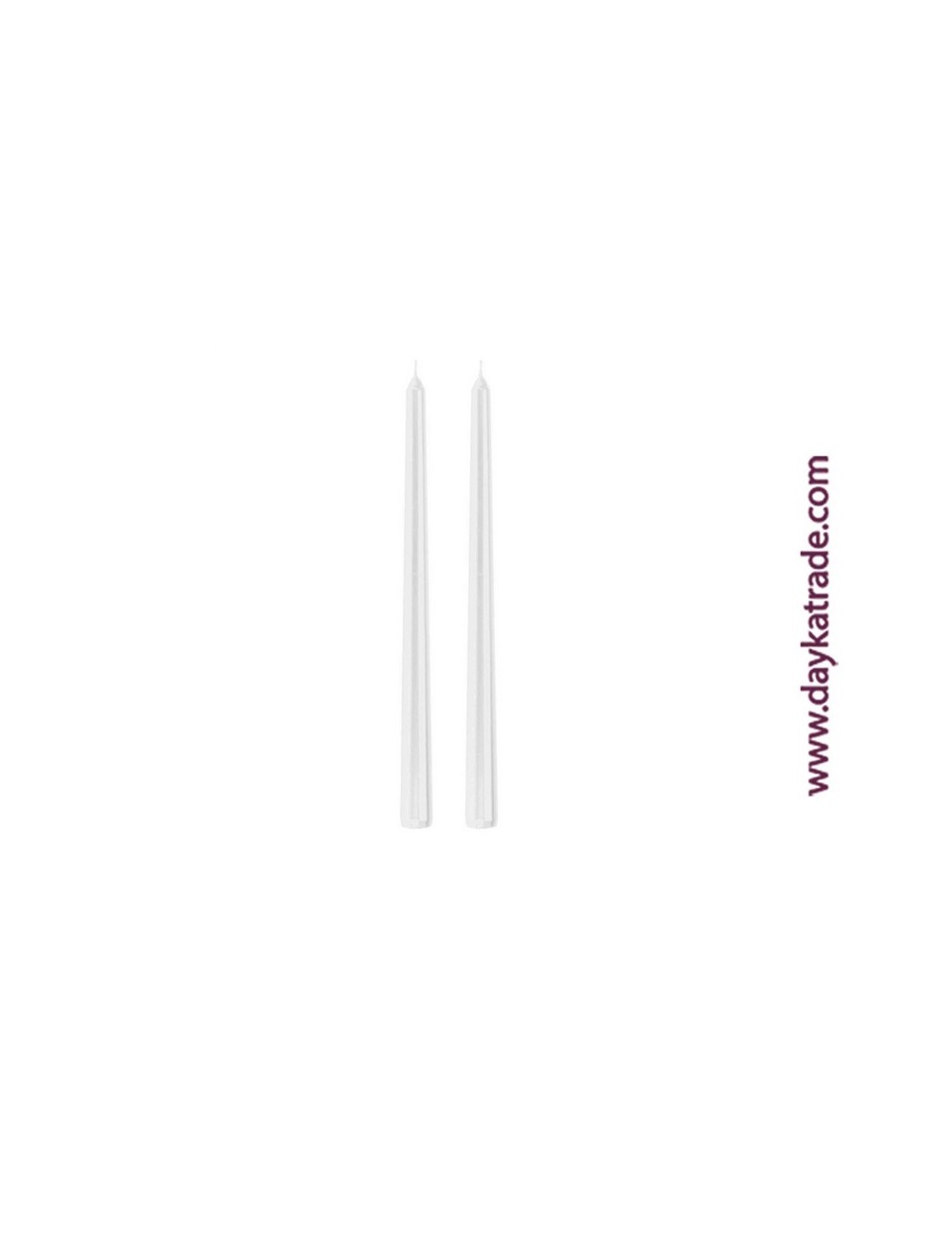set de 2 velas color blanco