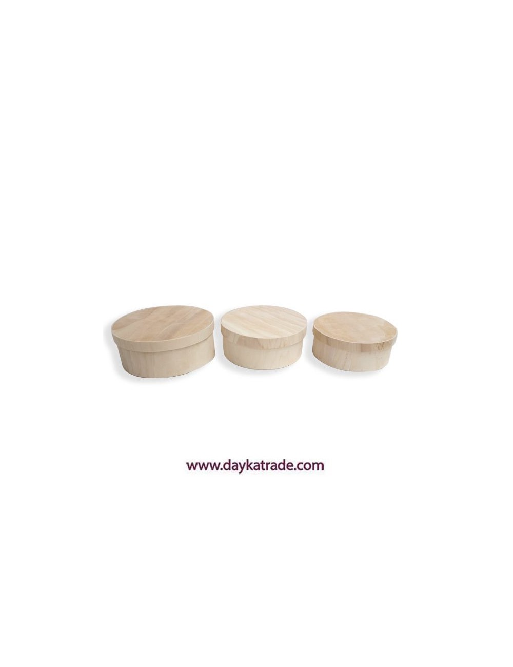 Set de 3 cajas redondas