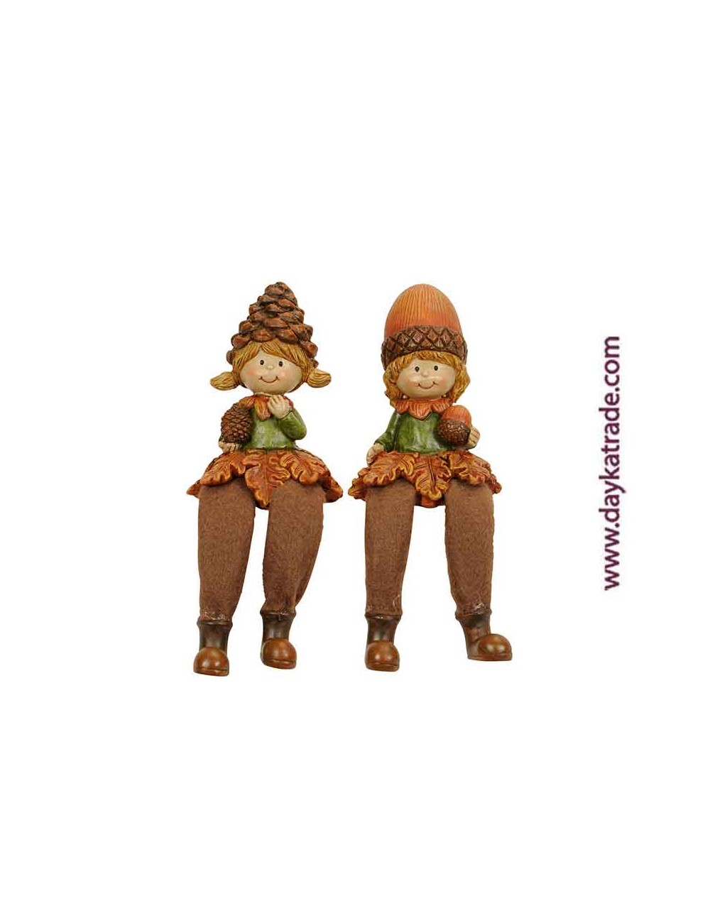 set de 3 parejas de niños bellota