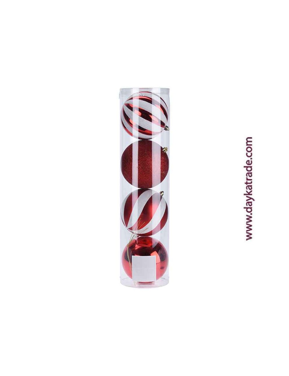 set de 4 bolas rojas
