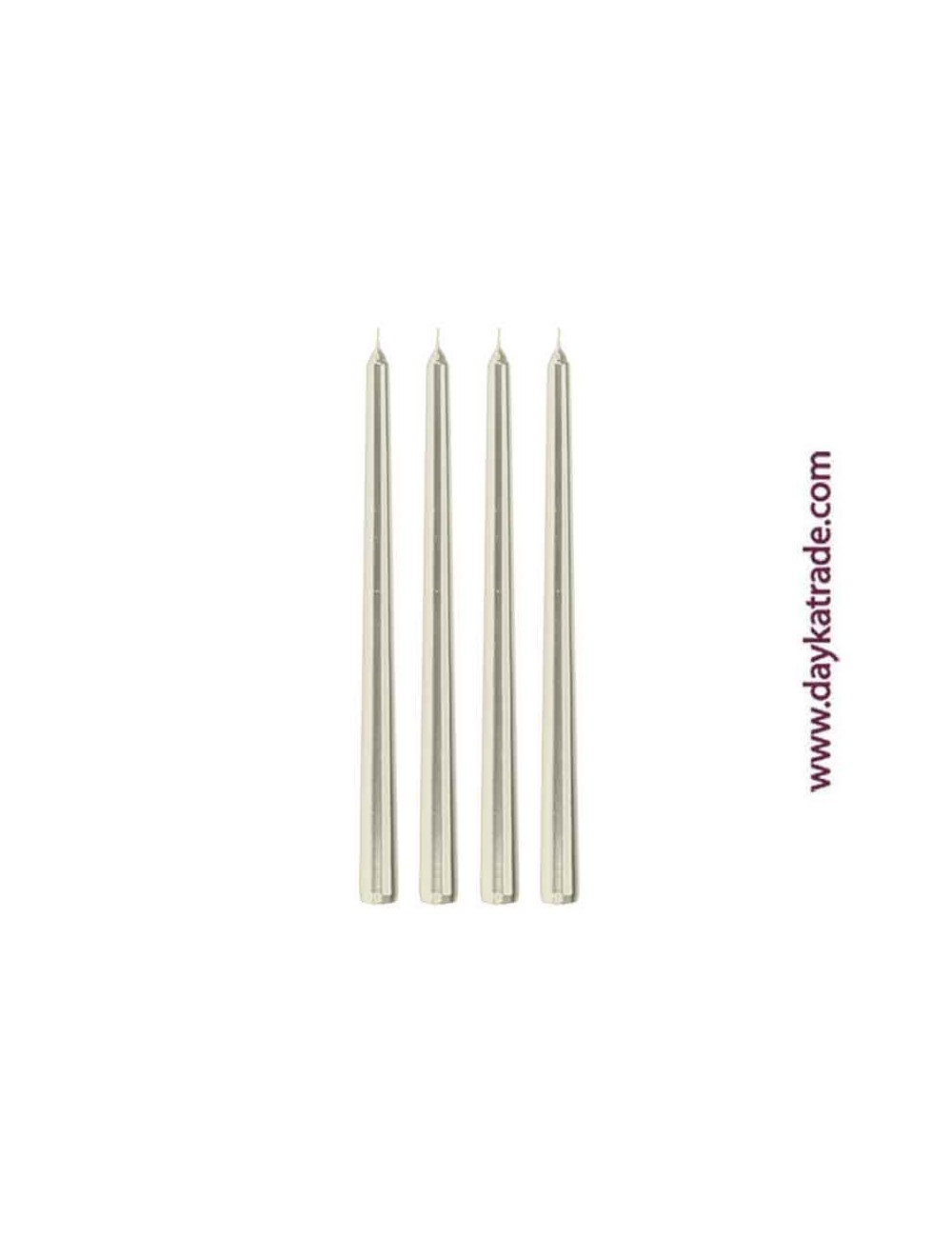 set de 4 velas champán