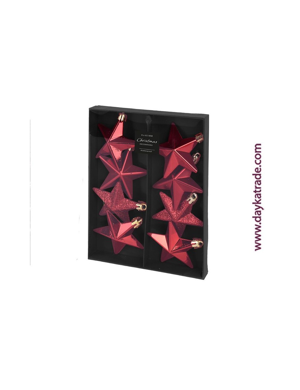 set de 8 estrellas rojas para colgar