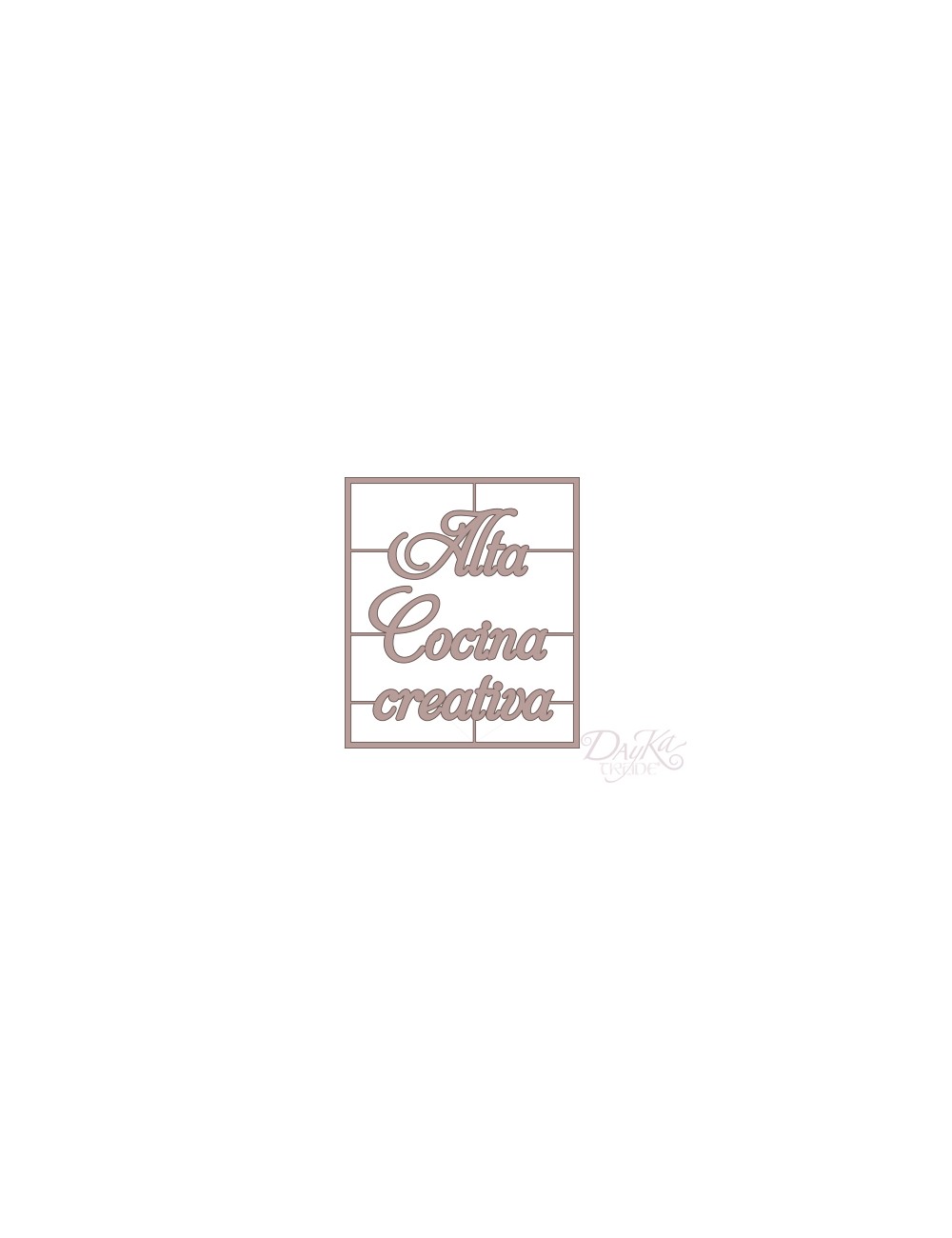 set letras "alta cocina"