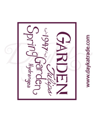 Plantillas de estarcido A4 dayka "garden"