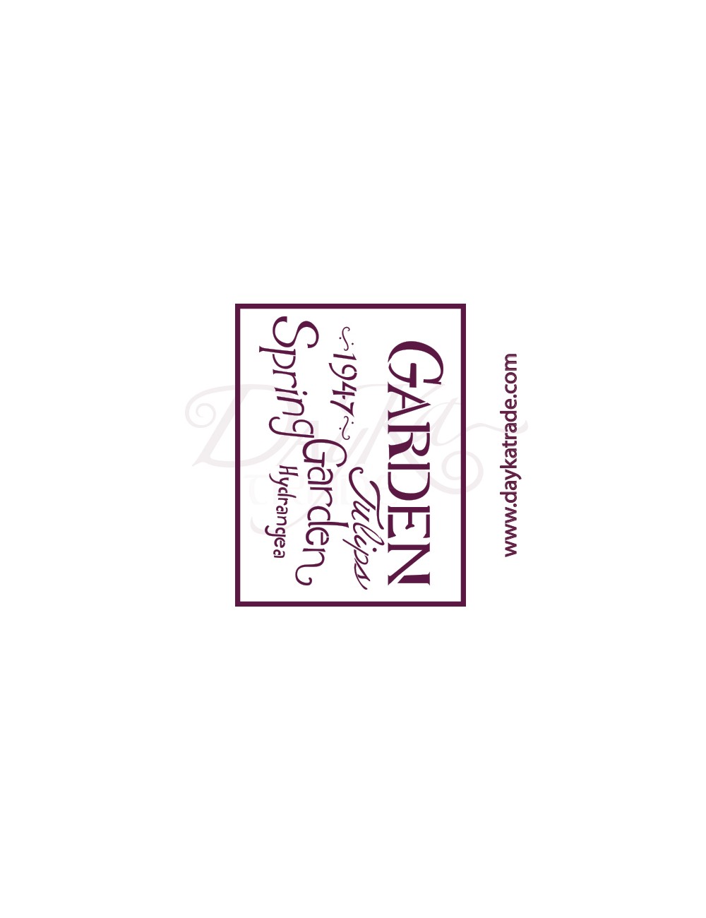 Plantillas de estarcido A4 dayka "garden"