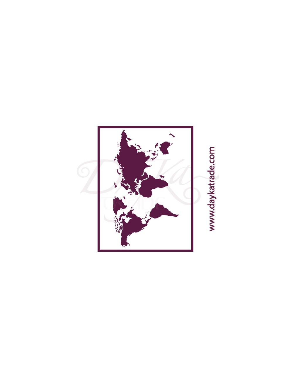 Plantillas de estarcido A4 dayka "mapa mundi"
