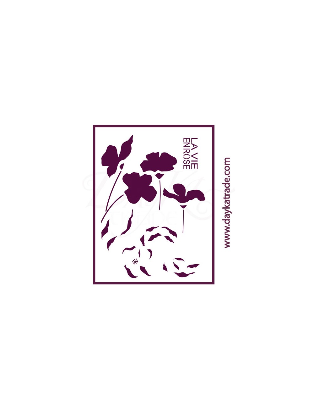 stencil A2 dayka "amapolas"