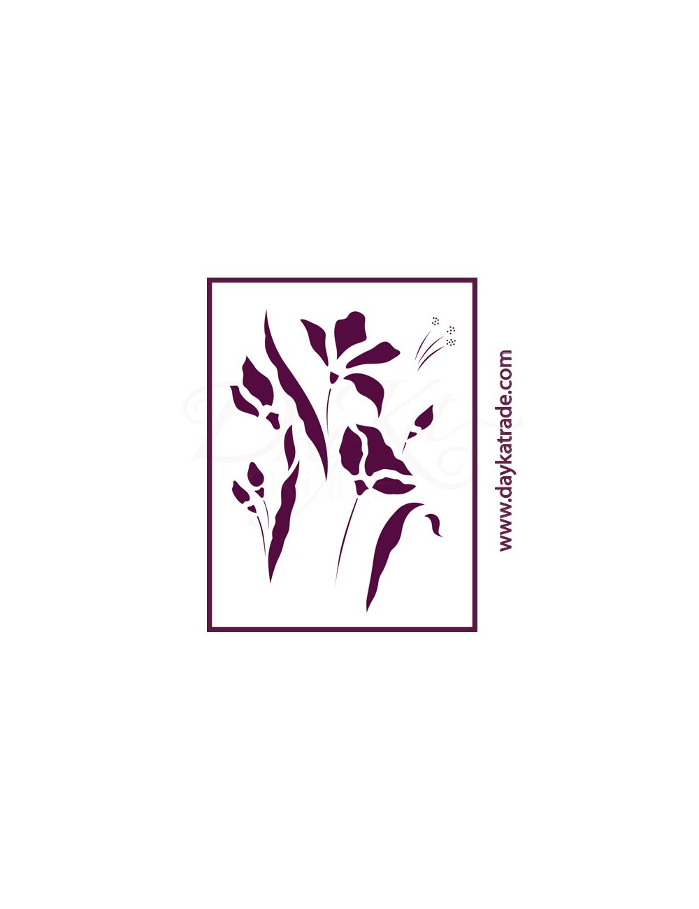 stencil A2 dayka "tulipanes"