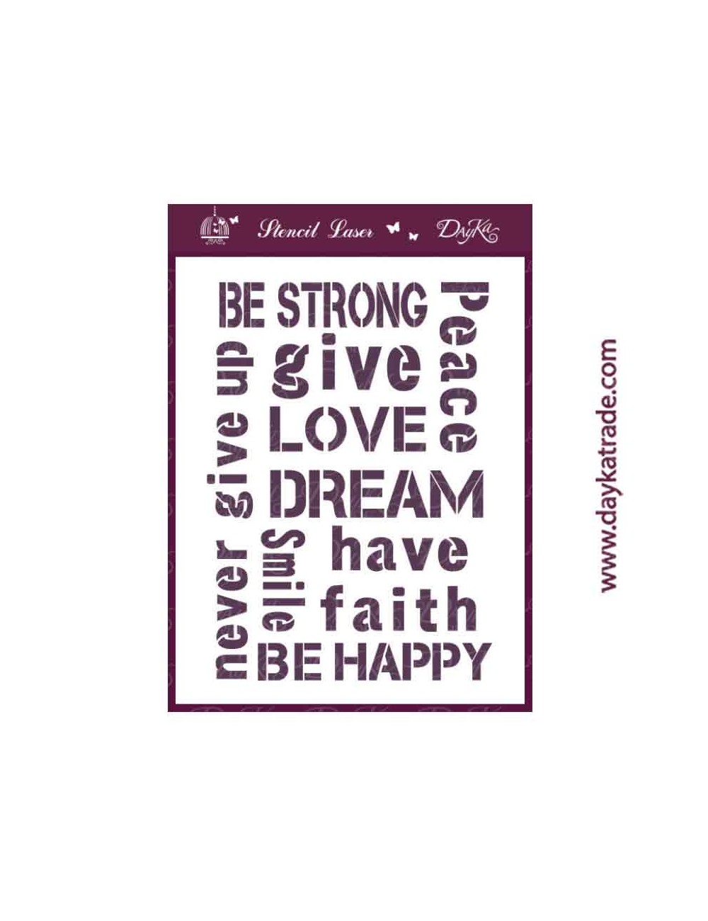stencil A4 confondo dayka