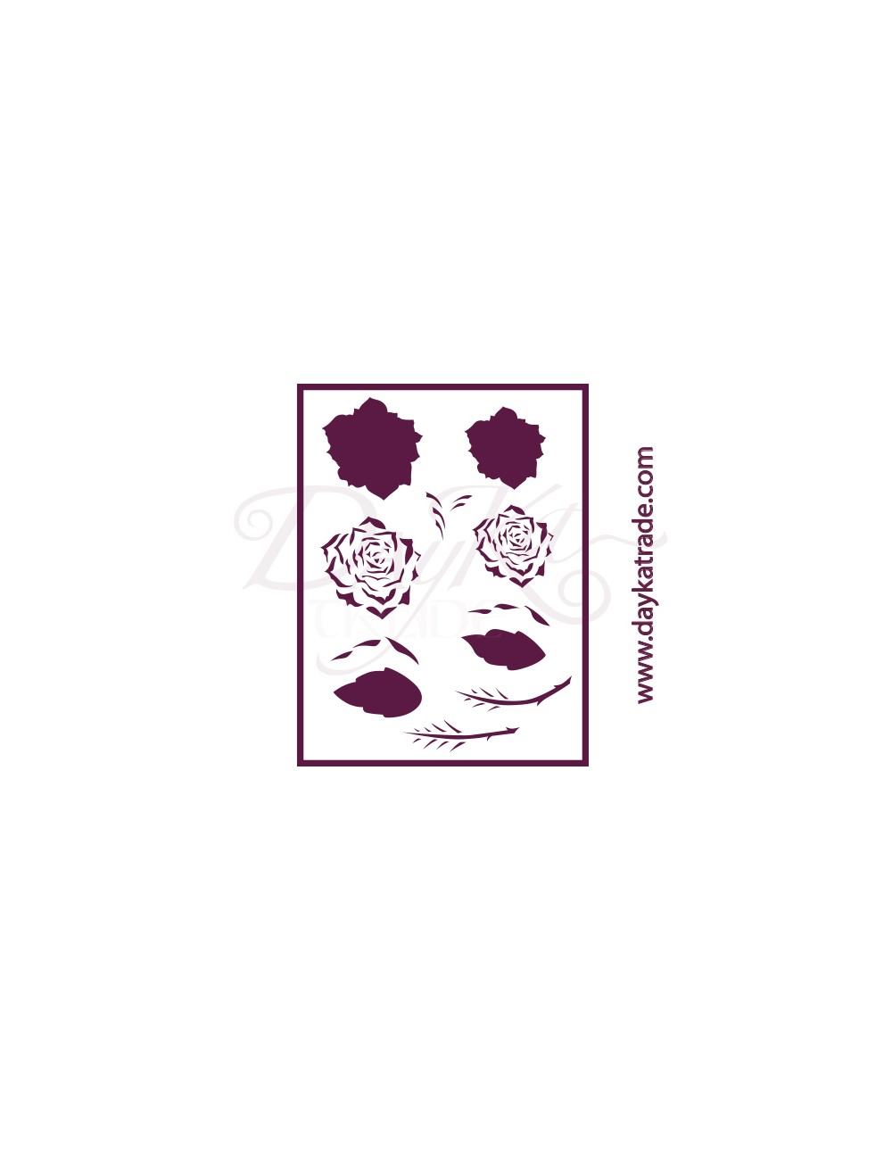 Plantillas de estarcido A4 dayka "rosa" art stencil