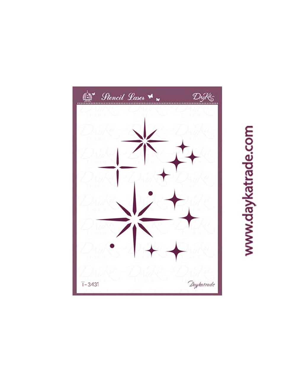 stencil a-4 dayka destellos