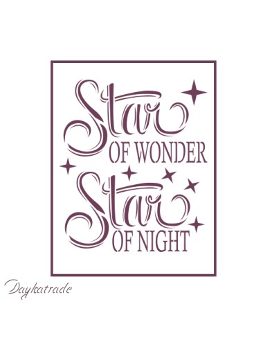 Plantillas de estarcido A4 dayka star