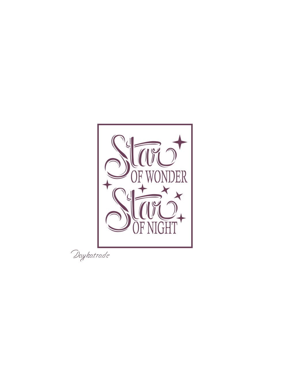 Plantillas de estarcido A4 dayka star
